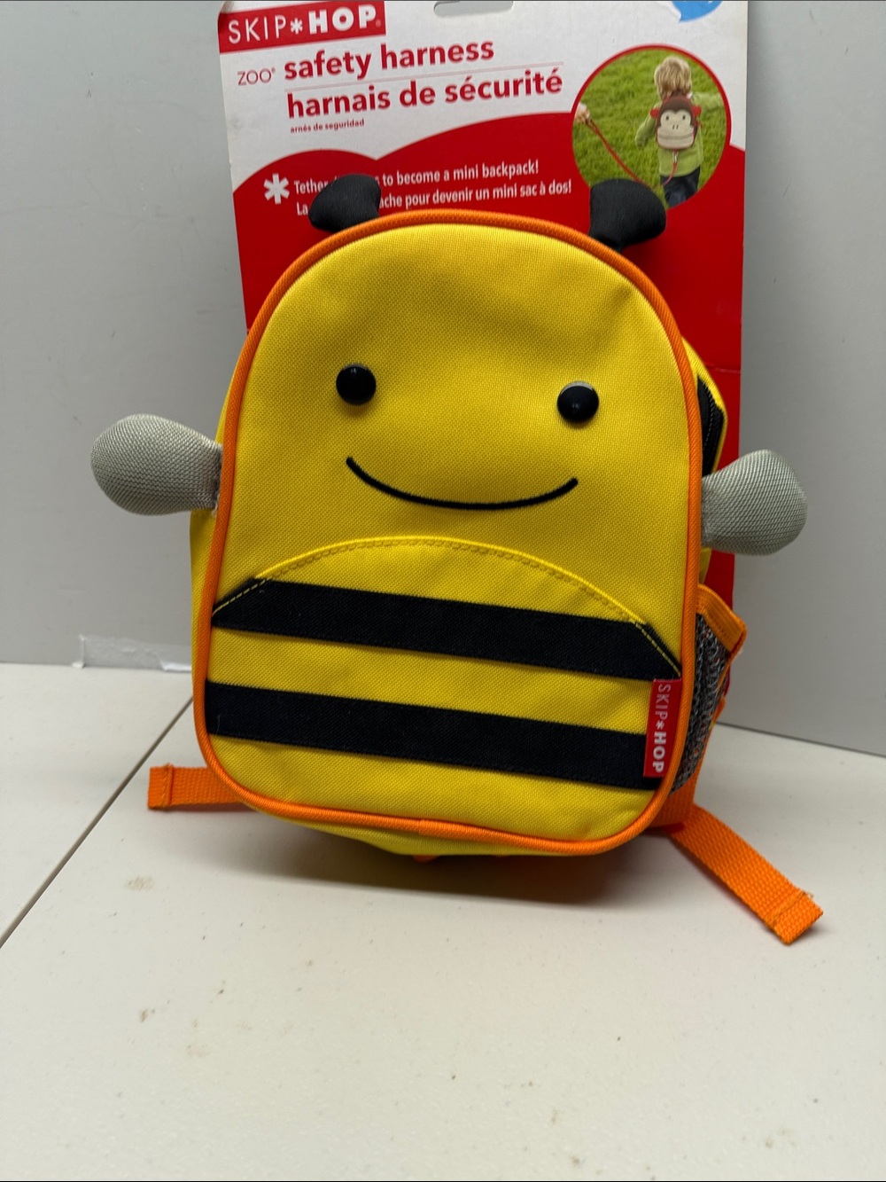 Skip Hop Yellow Bee Plush Kids Safety Harness Backpack. NEW